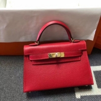 Trendy Design Hermes Kelly 20cm Tote Bag Original Leather KL20 red