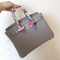 Classic Hot Hermes Birkin Tote Bag Original Togo Leather BK35 Grey