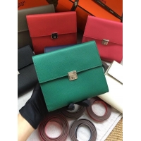 Good Looking Hermes Clutch Epsom calfskin H0589 Green