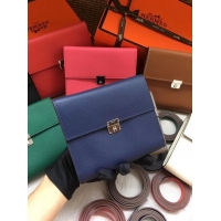 Luxury Hermes Clutch Epsom calfskin H0589 Dark Blue