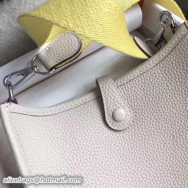 Classic Specials Hermes Evelyne original togo leather mini Shoulder Bag H15698 light gray