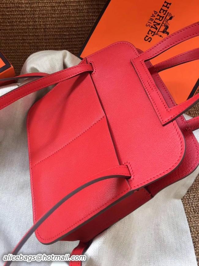 Good Quality Hermes Original Halzan mini bag H069523 red