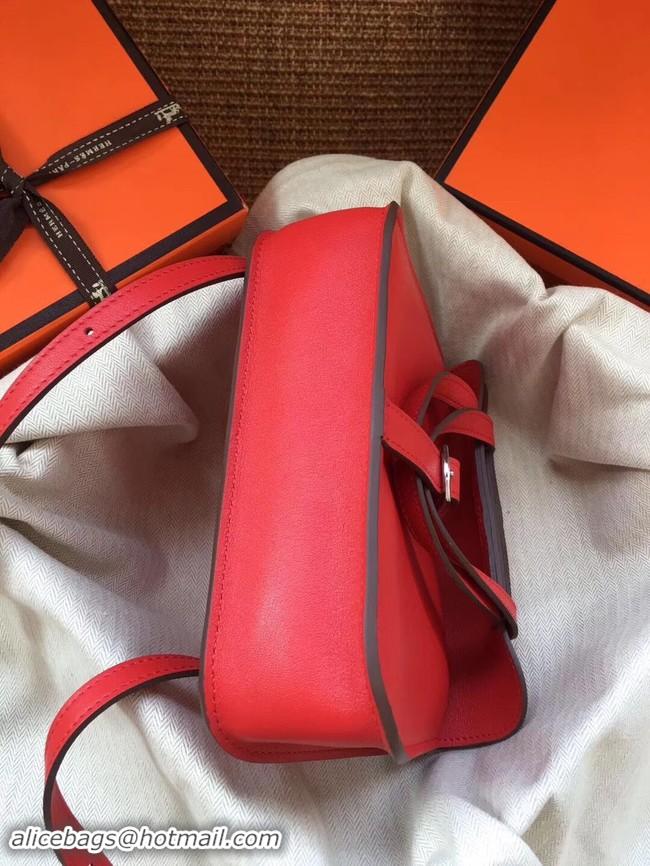 Good Quality Hermes Original Halzan mini bag H069523 red