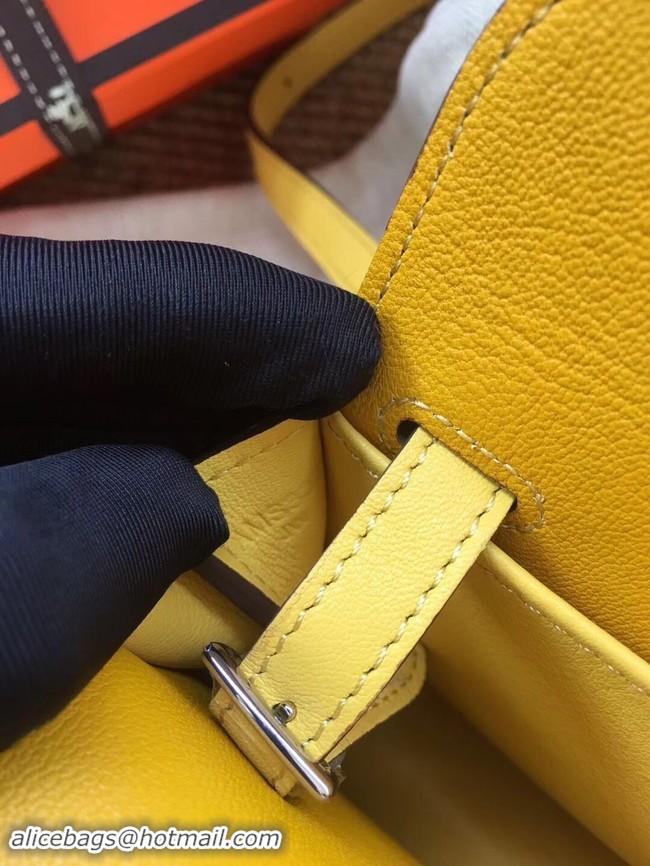 Luxury Hermes Original Halzan mini bag H069523 yellow