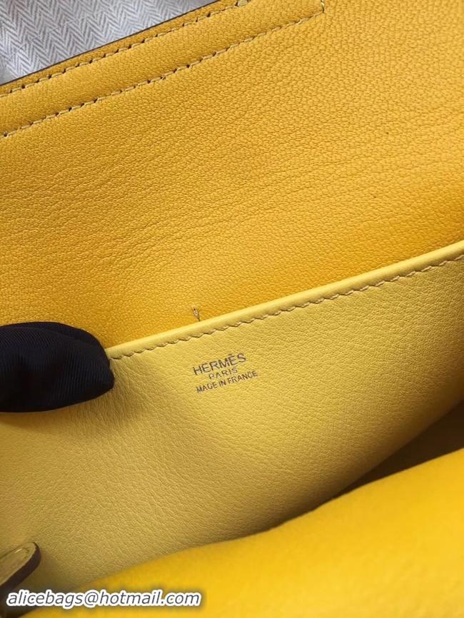 Luxury Hermes Original Halzan mini bag H069523 yellow