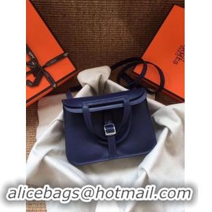 Stylish Hermes Original Halzan mini bag H069523 blue