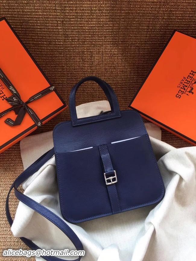 Stylish Hermes Original Halzan mini bag H069523 blue