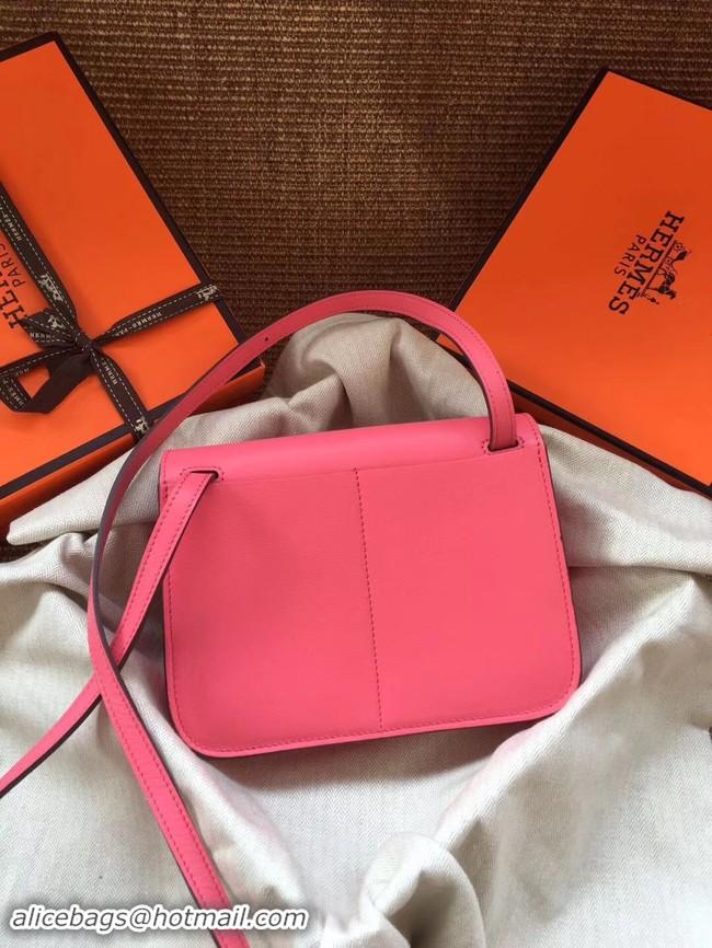 Discount Hermes Original Halzan mini bag H069523 rose azalee