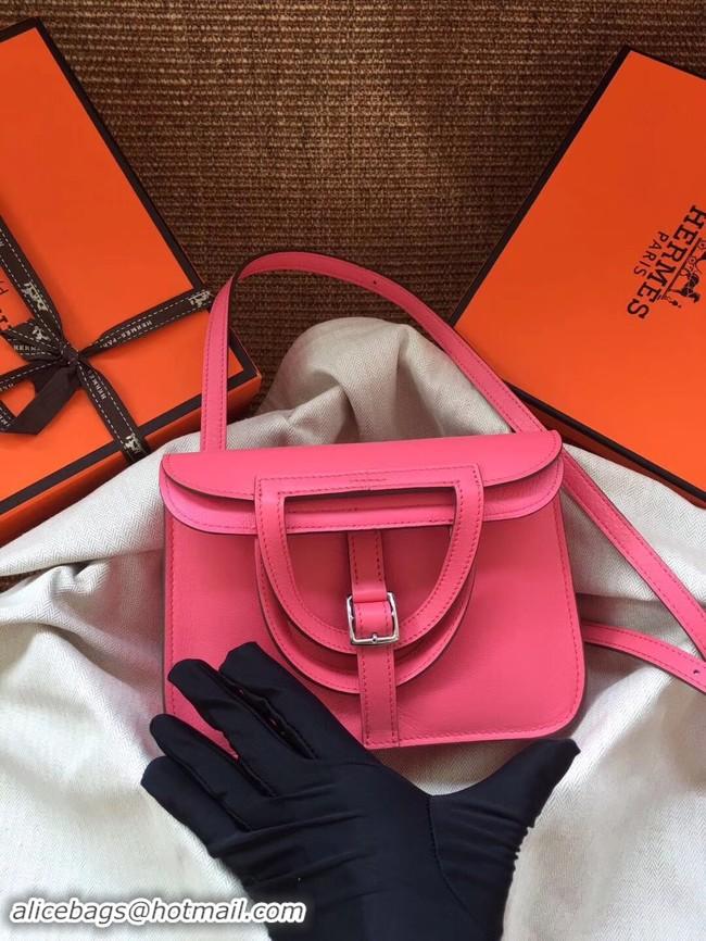 Discount Hermes Original Halzan mini bag H069523 rose azalee