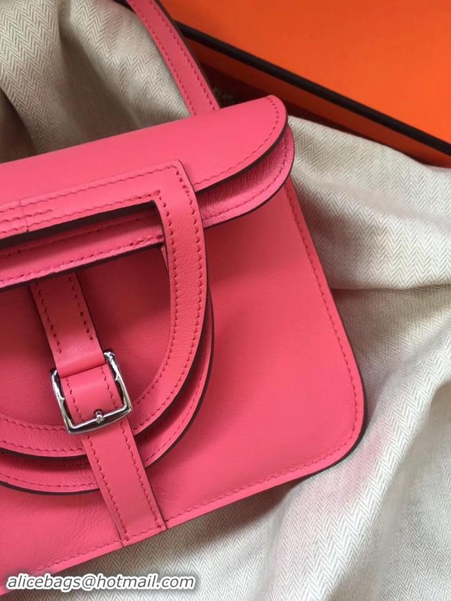 Discount Hermes Original Halzan mini bag H069523 rose azalee