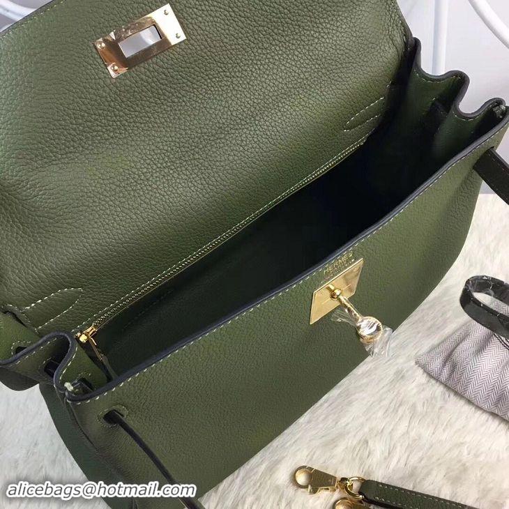 Hot Style Hermes Birkin Tote Bag Original Togo Leather BK35 Deark Green