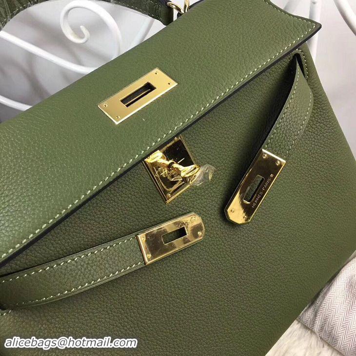 Hot Style Hermes Birkin Tote Bag Original Togo Leather BK35 Deark Green