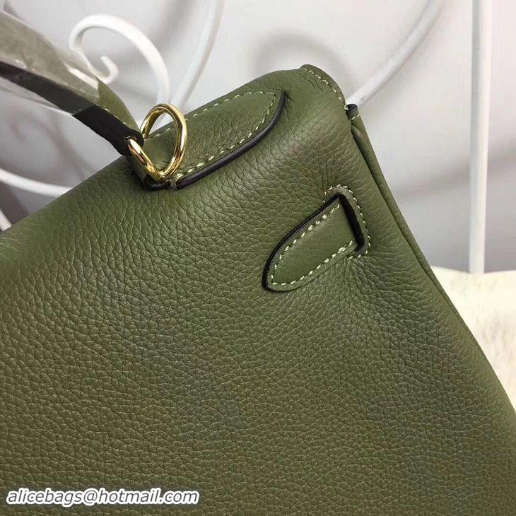 Hot Style Hermes Birkin Tote Bag Original Togo Leather BK35 Deark Green