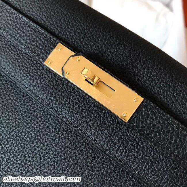 Classic Hermes original Togo leather kelly bag KL32 black