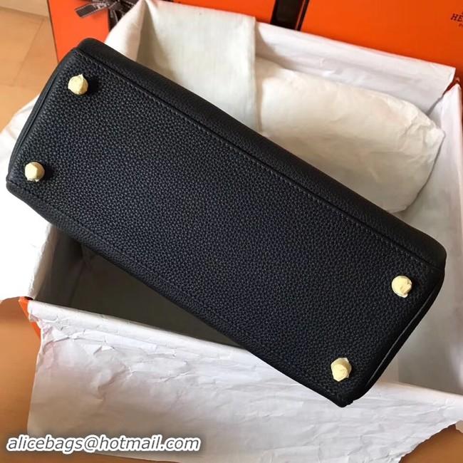 Classic Hermes original Togo leather kelly bag KL32 black