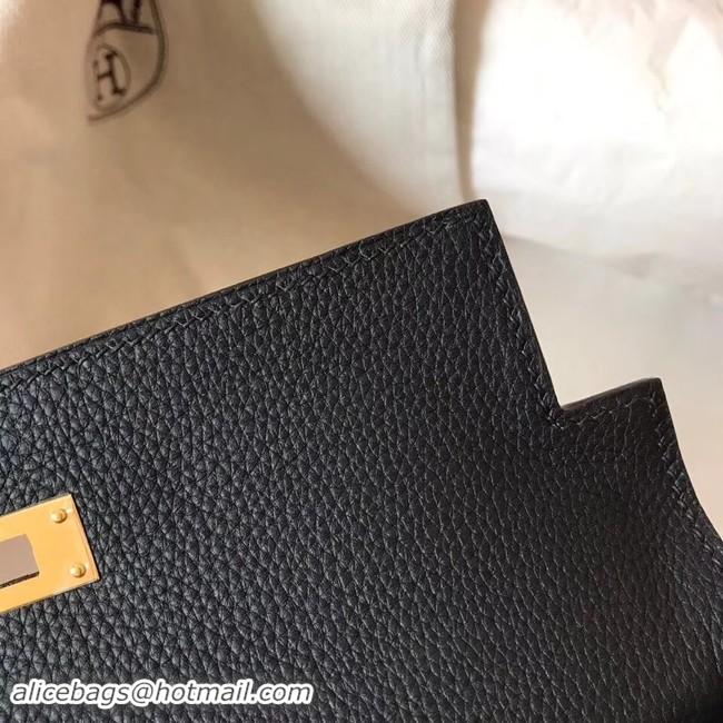 Classic Hermes original Togo leather kelly bag KL32 black