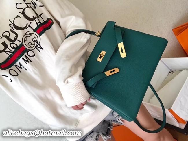 Classic Hot Hermes original Togo leather kelly bag KL32 green