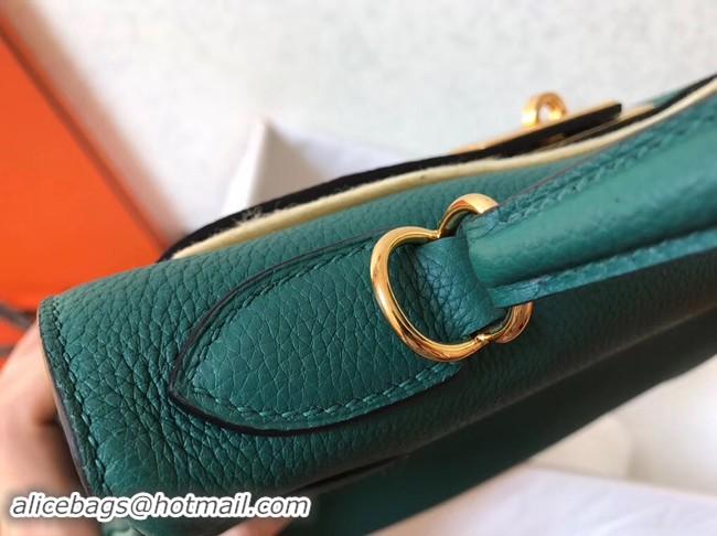 Classic Hot Hermes original Togo leather kelly bag KL32 green