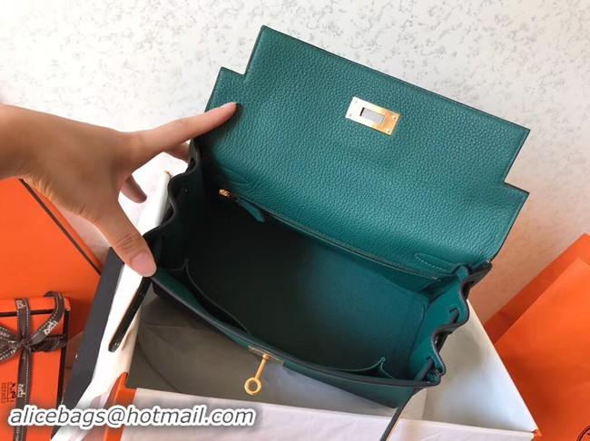 Classic Hot Hermes original Togo leather kelly bag KL32 green