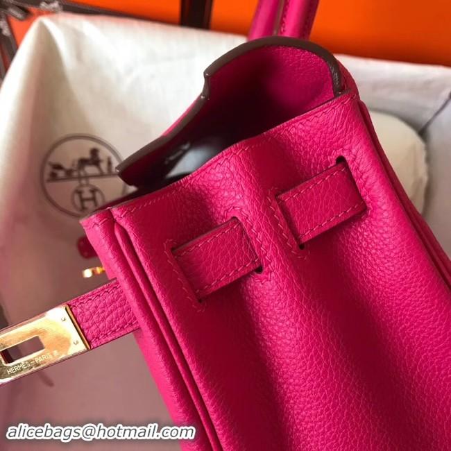 Fashion Hermes original Togo leather kelly bag KL32 rose