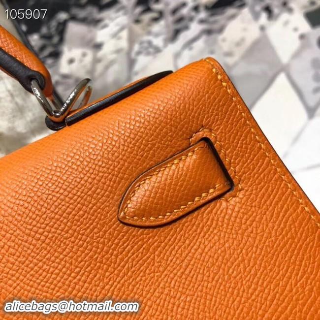 Discount Hermes original Kelly Epsom Leather KL32 orange