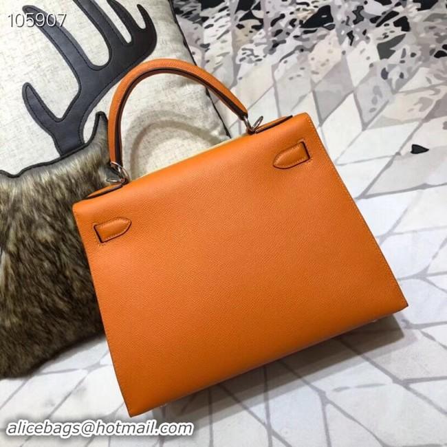 Discount Hermes original Kelly Epsom Leather KL32 orange