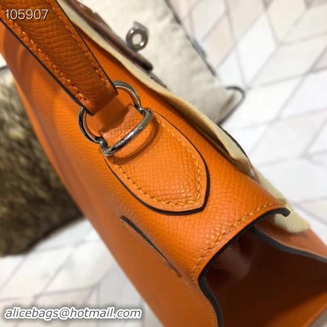 Discount Hermes original Kelly Epsom Leather KL32 orange