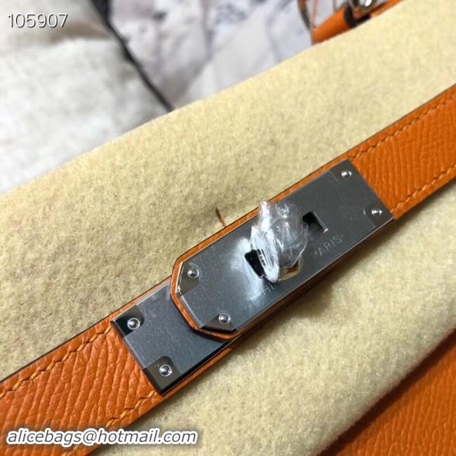 Discount Hermes original Kelly Epsom Leather KL32 orange