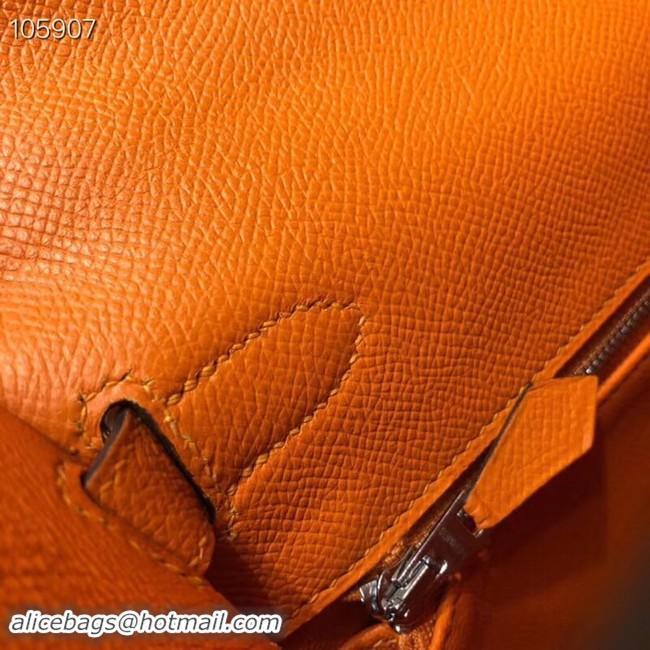 Discount Hermes original Kelly Epsom Leather KL32 orange