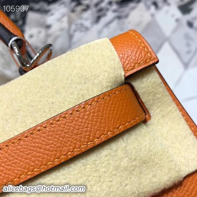 Discount Hermes original Kelly Epsom Leather KL32 orange