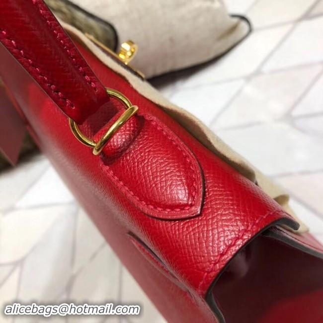 Grade Design Hermes original Kelly Epsom Leather KL32 red