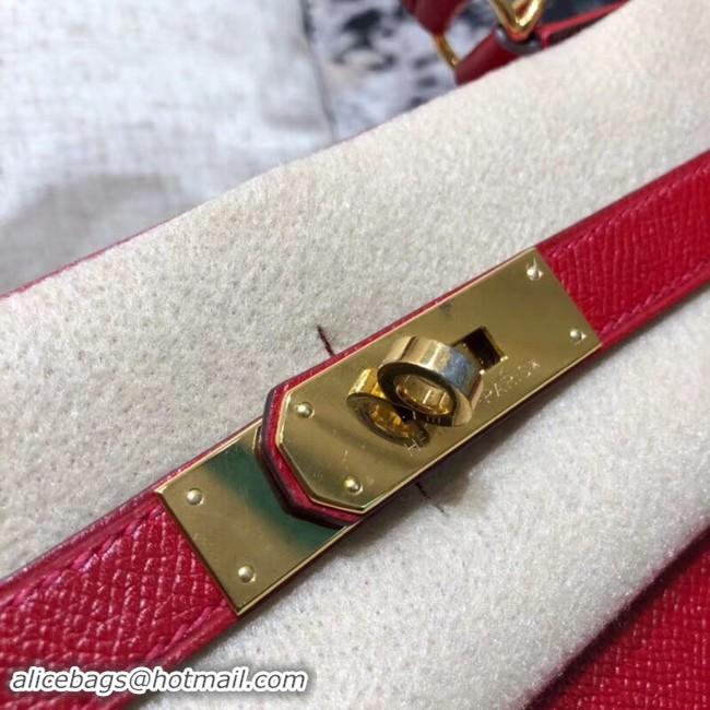 Grade Design Hermes original Kelly Epsom Leather KL32 red