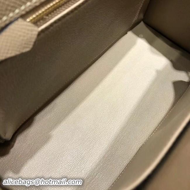 Perfect Hermes original Kelly Epsom Leather KL32 grey