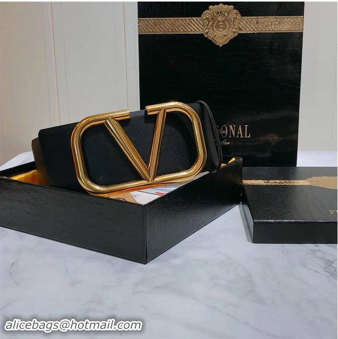 Best Price Valentino 4cm Vlogo Belt V7469 Black