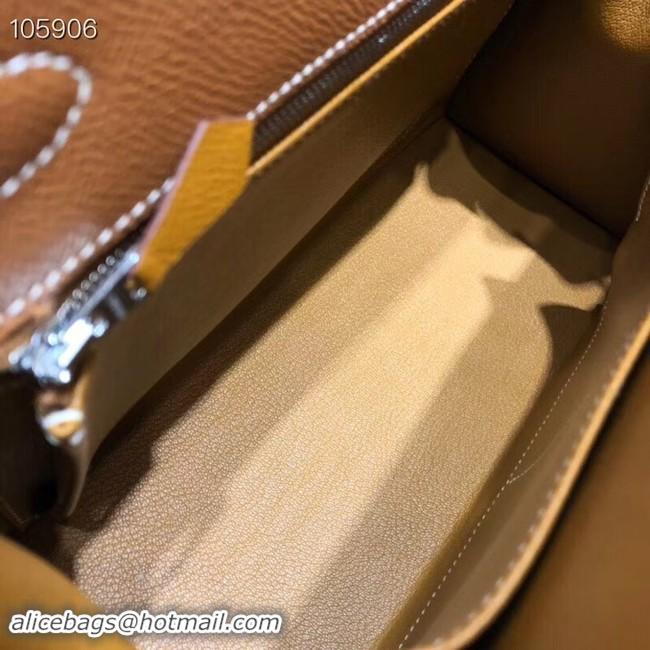 Affordable Price Hermes original Kelly Epsom Leather KL32 brown