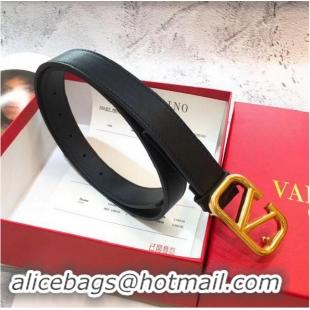 Latest Style Valentino Leather Belt V7471 Black