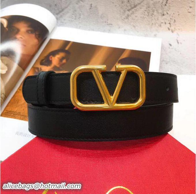 Latest Style Valentino Leather Belt V7471 Black