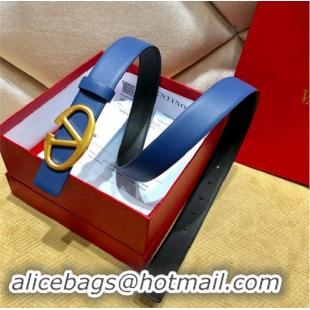 Wholesale Valentino Original Leather Belt V7472 Blue