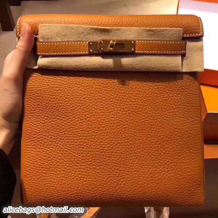 Most Popular Hermes Kelly Ado Backpack H2398 Orange