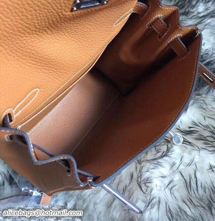 Most Popular Hermes Kelly Ado Backpack H2398 Orange