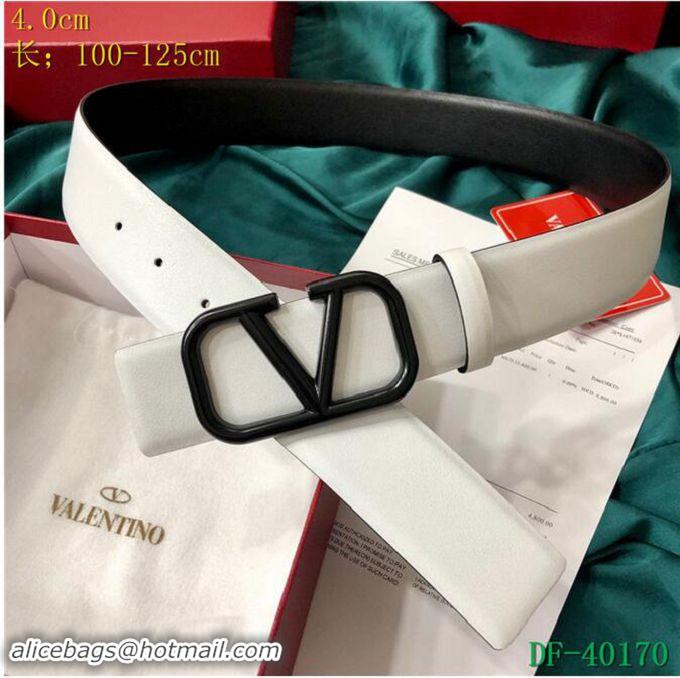 Inexpensive Valentino Width 4cm Togo Leather VLOGO Belt V7174