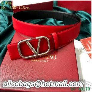 Best Price Valentino Width 4cm Togo Leather VLOGO Belt V7176