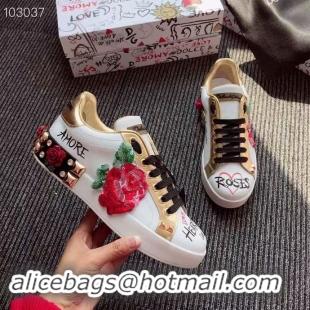 Spot Imitation Dolce & Gabbana Flower Shoes DG440FDC-1