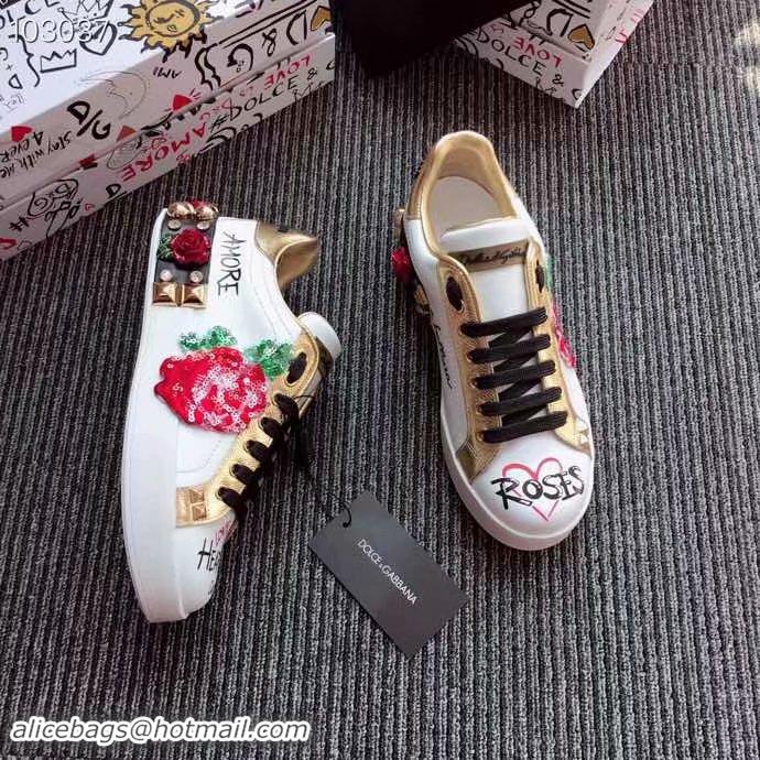 Spot Imitation Dolce & Gabbana Flower Shoes DG440FDC-1