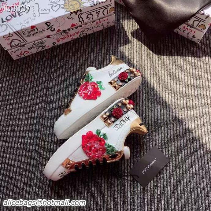 Spot Imitation Dolce & Gabbana Flower Shoes DG440FDC-1