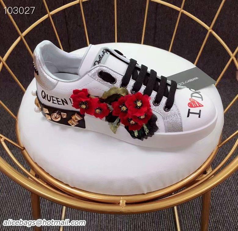 Spot Imitation Dolce & Gabbana Flower Shoes DG441FDC-1