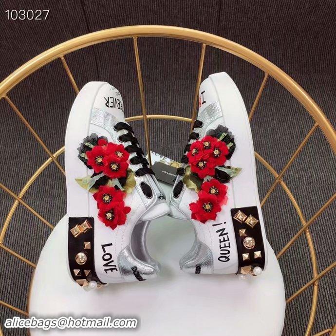 Spot Imitation Dolce & Gabbana Flower Shoes DG441FDC-1