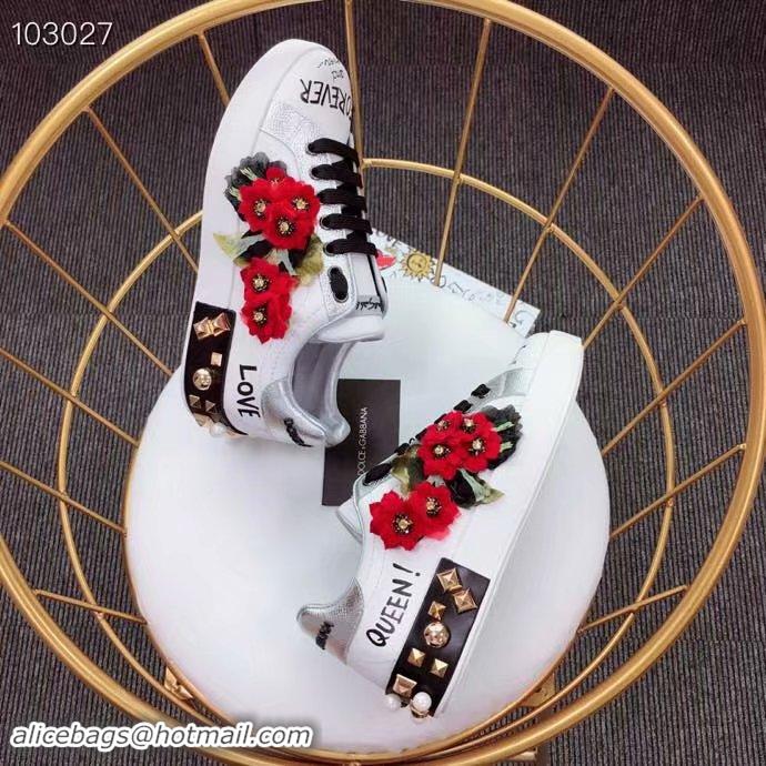 Spot Imitation Dolce & Gabbana Flower Shoes DG441FDC-1