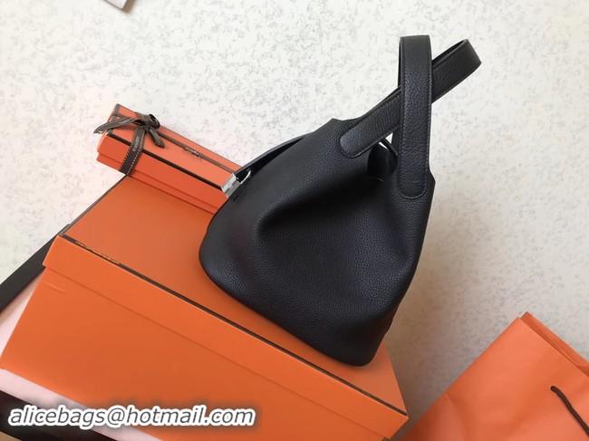 Discount Hermes Picotin Lock PM Bags Original Leather H8688 black