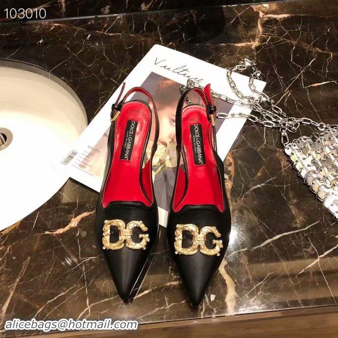 Luxury Classic Dolce & Gabbana 6CM High Heels Shoes DG446SJC-2